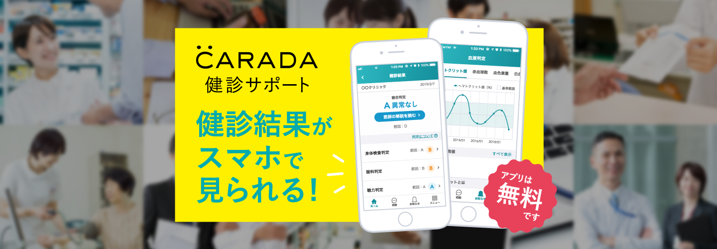 健康管理アプリ CARADA